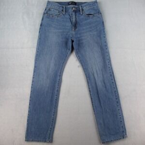 Gap Denim Straight Leg Blue Jeans Mens 31x32 100% Cotton Medium Wash